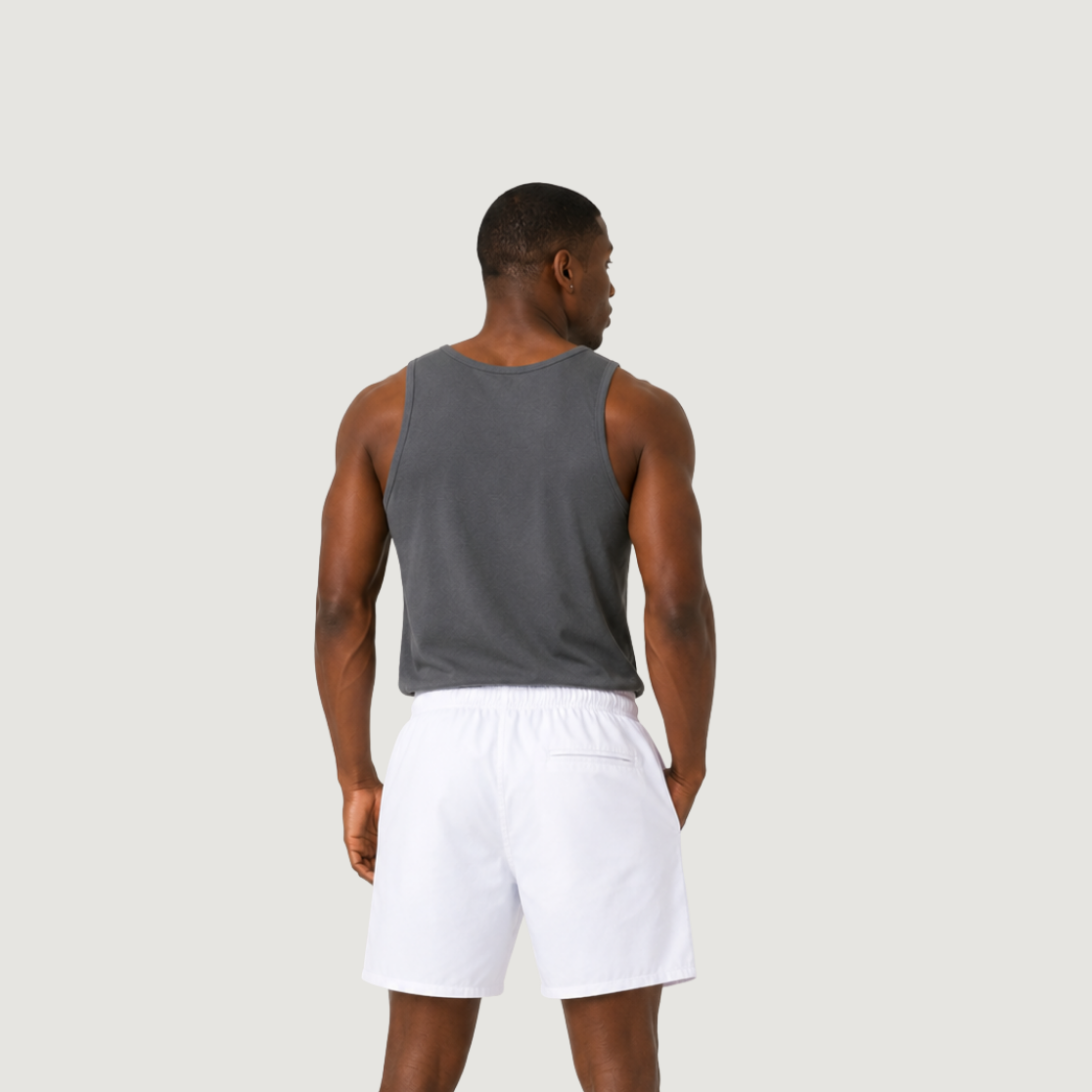 Shorts Tactel com Elastano Masculino - Branco