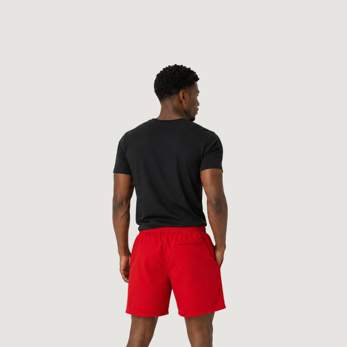 Shorts Tactel com Elastano Masculino - Vermelho