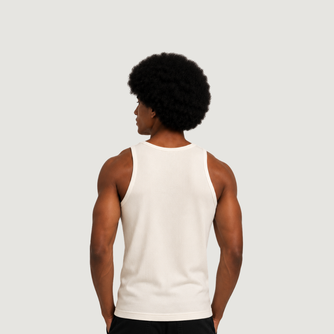Regata Canelada Masculina Off White