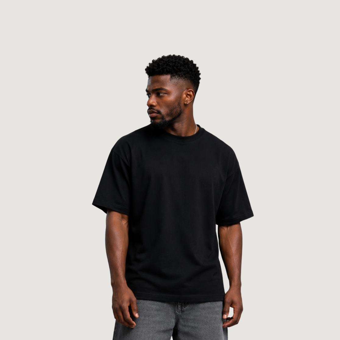 Camiseta Oversized Unissex Preta