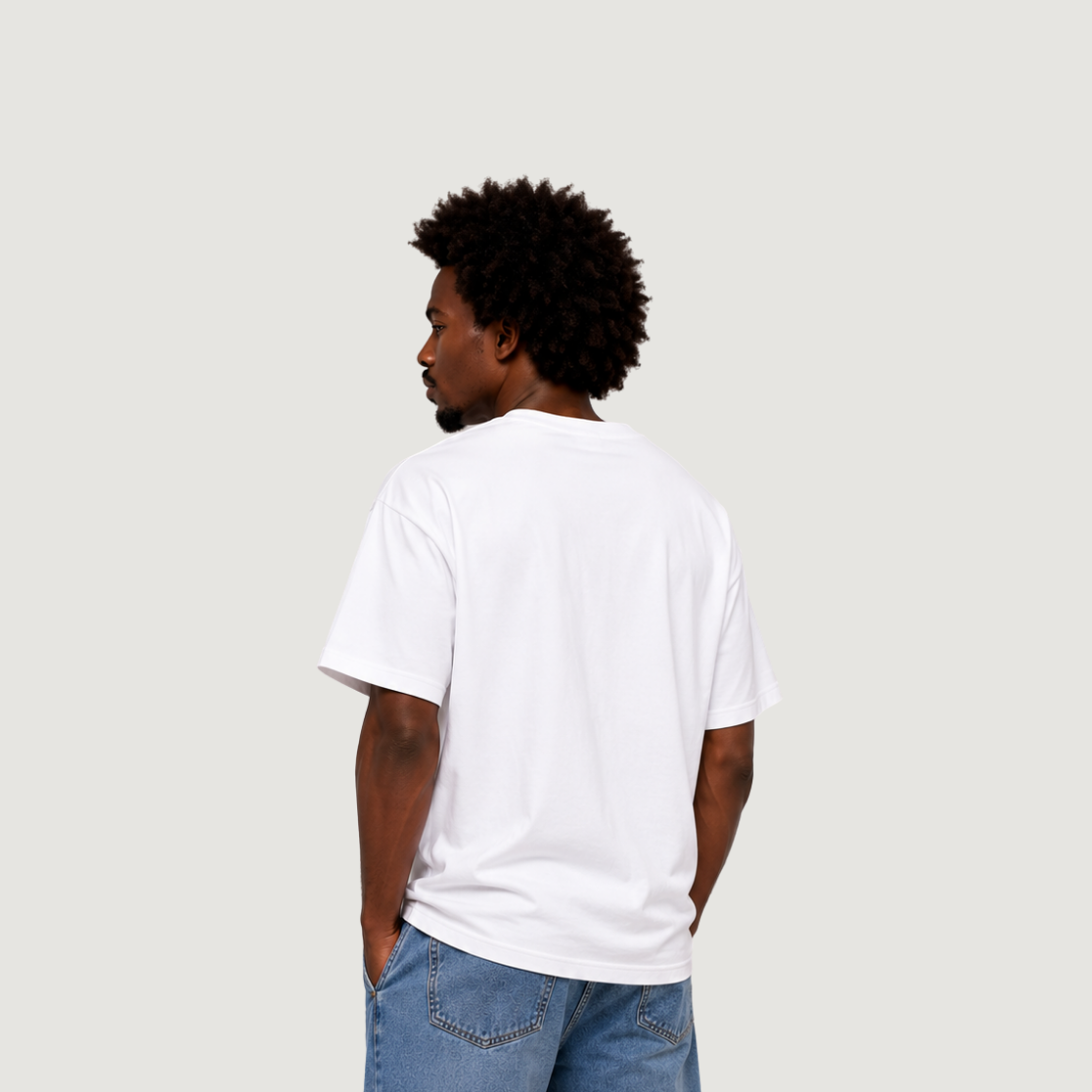 Camiseta Oversized Unissex Branca