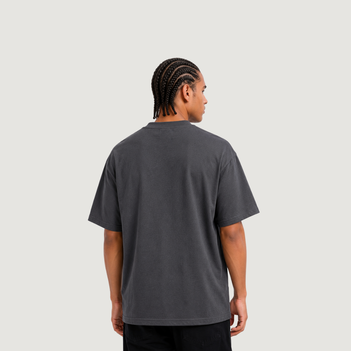 Camiseta Oversized Unissex Cinza Chumbo